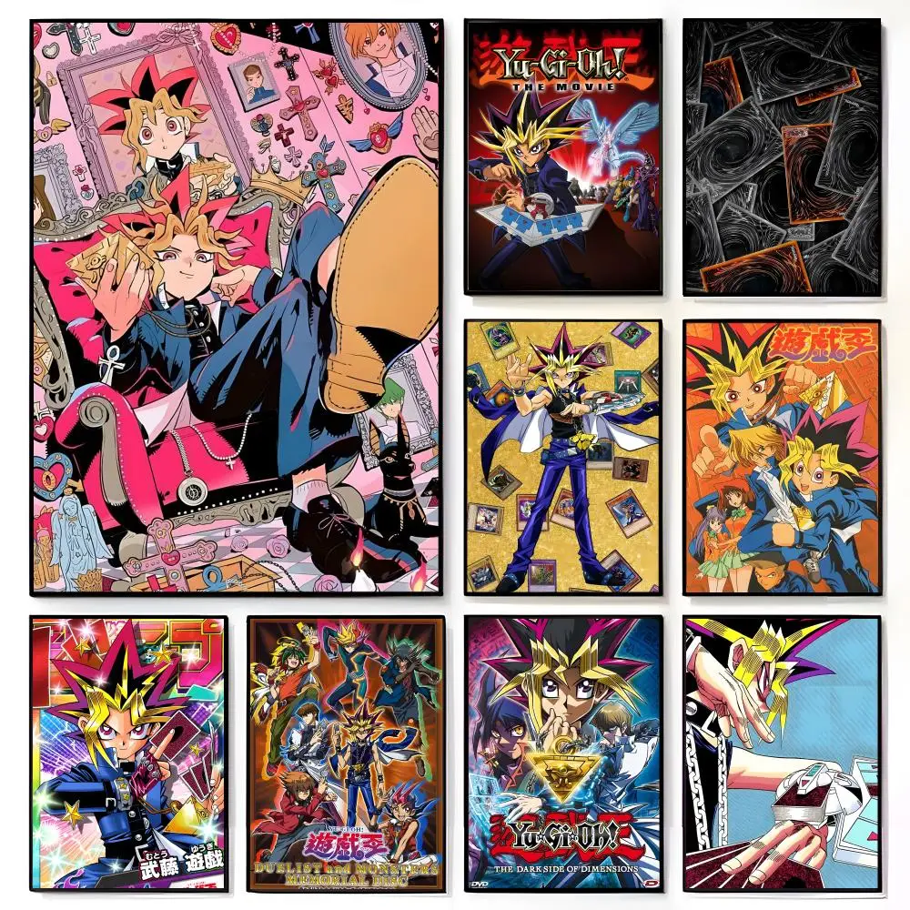 Amine Yu Gi Oh klassisches Anime-Poster, amerikanischer Film, Wandbild, Heimdekoration für Kinderzimmer, Wanddekoration, Druck
