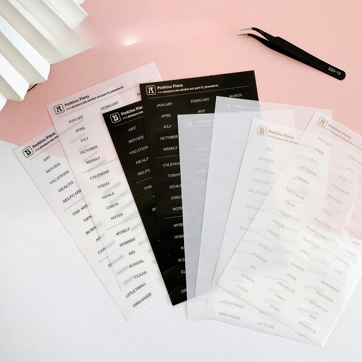 A5 A6 PP Separator Paper Index Page Classification Separator Page 6 Holes Notebook Loose-leaf Book Partition Accessories