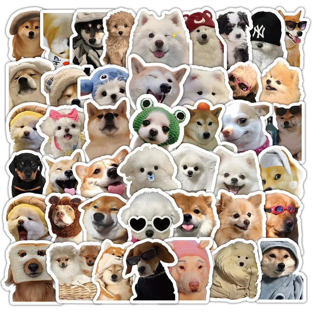

100 Pcs Funny Abstract Doodle Sticker Pack Decals for Phone Case Laptop Water Bottle Tablet Fridge Decor Cute Dog Design