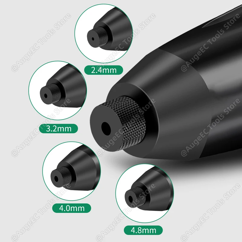 Electric rivet gun 2.4mm-4.8mm integrated without installation, rivet nut gun drill bit adapter cordless riveting tool