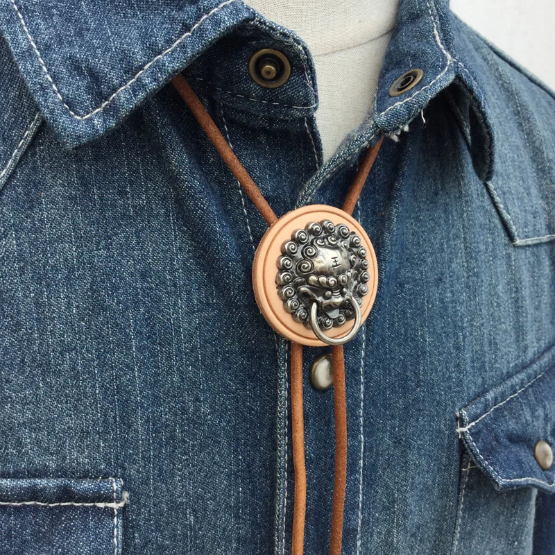 Original design Chinese style bolotie alloy retro Dragon King bite ring bolo tie for men personality neck tie fashion accessory