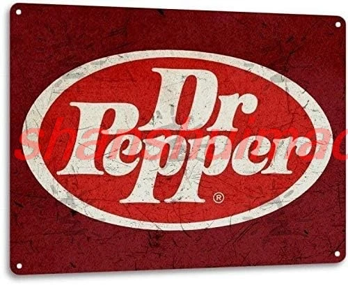 Kexle Dr. Pepper Soda Pop Store Advertising Vintage Look Retro Wall Decor Bar Metal Tin Sign 8x12in SHAN