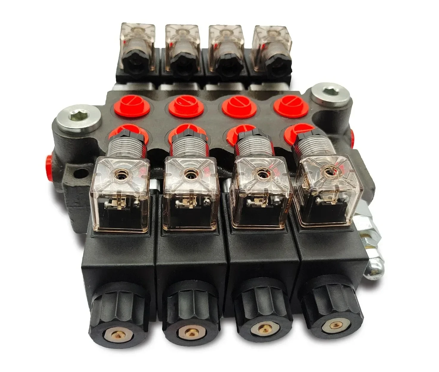 12V DC 13 GPM 4-core Hydraulic Integrated Direct Electromagnetic Directional Control Valve