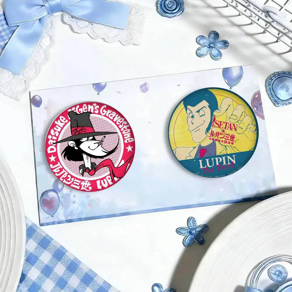 LOGO Lupin the Third anime   Soft Button Pin Funny Silly Gnarpy On A Skateboard Meme Badge Gamer Collection Gifts