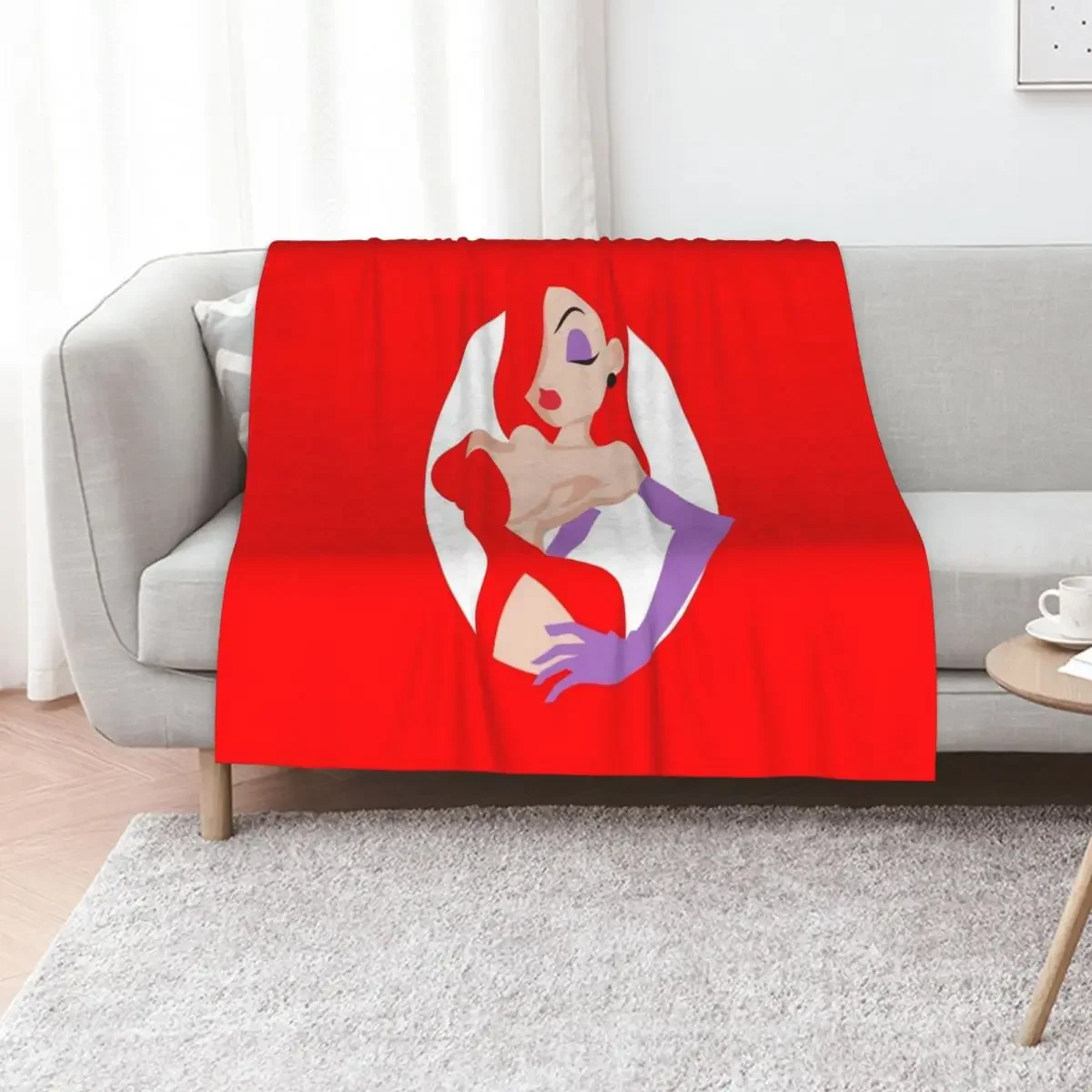 

Jessica Rabbit Minimalist Throw Blanket Sofas Plaid on the sofa Hairy Large Blankets