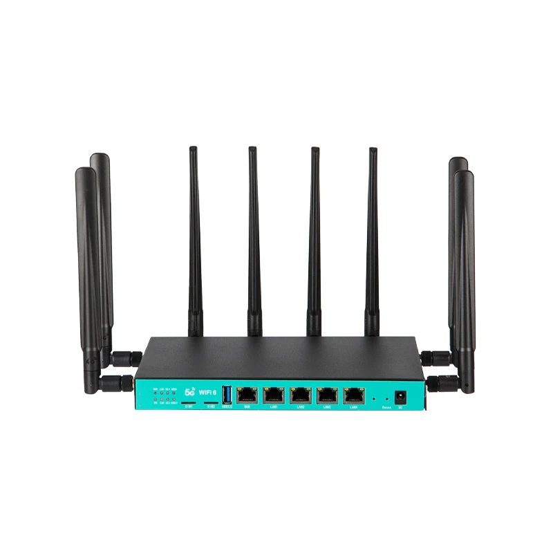 Openwrt dwuzakresowy gigabitowy router 5g wifi6 1800 mb/s port LAN/WAN 5g lte router z 8 antenami