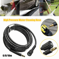 10m High Pressure Water Cleaning Hose for Karcher K2- K5 Car Washe 400bar / 5800psi Water Pipe Vehicle Garden Washing Tool