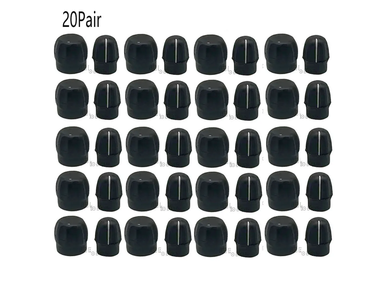 20Pair Volume Channel knobs for  CP040 CP140 CP160 cp180 CP200 PR400 EP450 EP450S CP200d DEP450 PRO7150 Radio Accessories