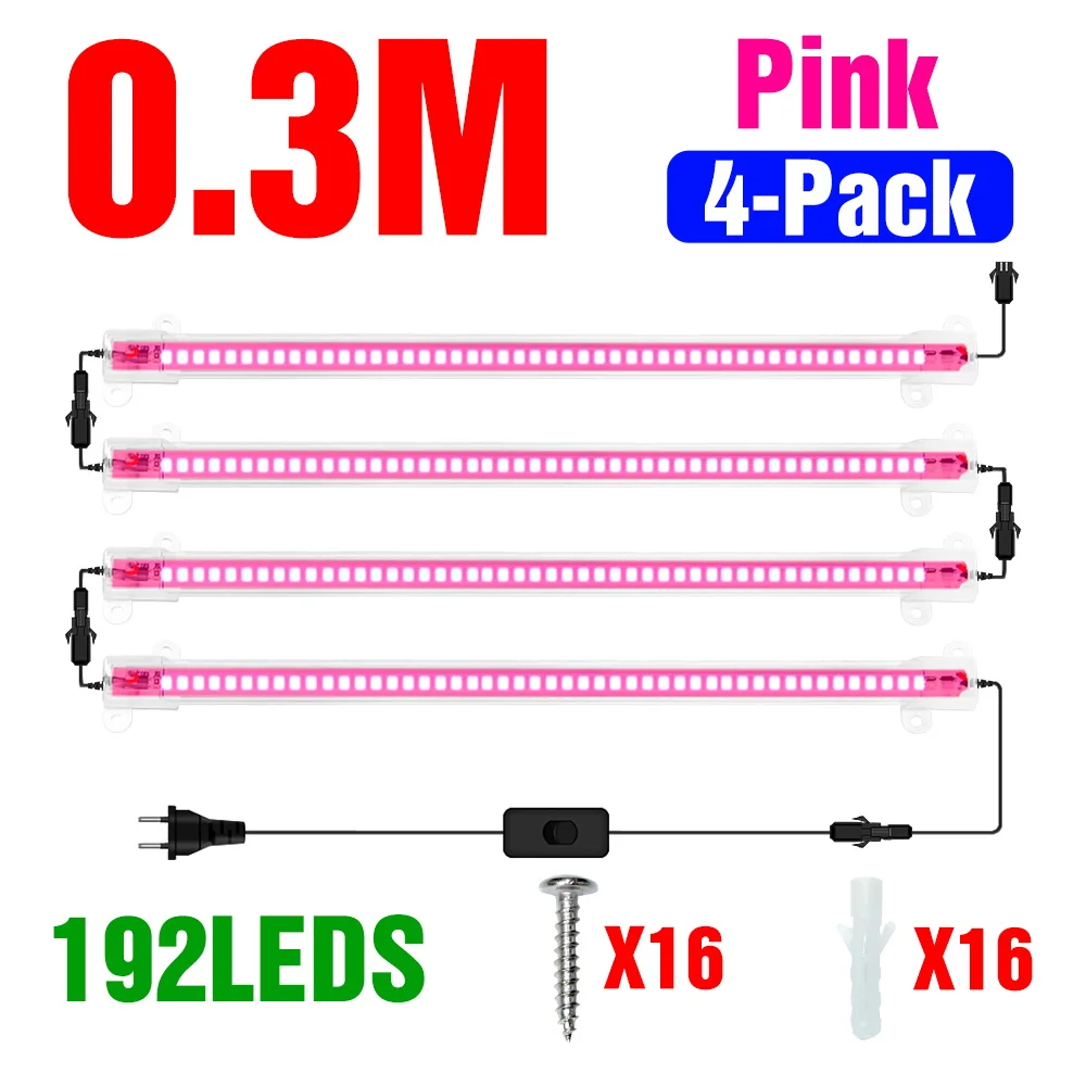 LED Grow Light Strip Volledige Spectrum Phyto Lamp Indoor Bloem Zaailingen Vetplanten Potplanten Teelt Vullen Verlichting AC180-240V