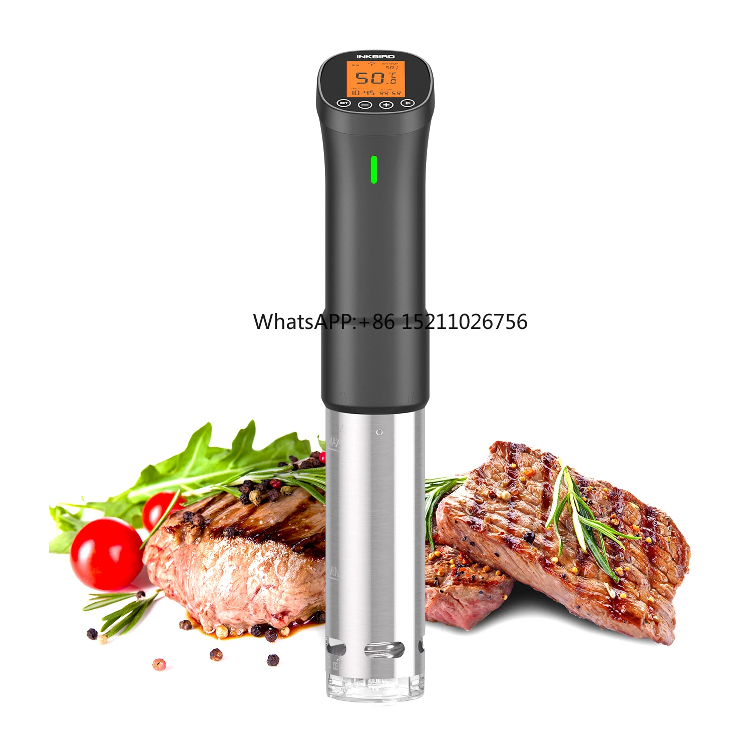 ISV-200W Sous Vide Cooker 1100W, Thermal Immersion Circulator with Sous Vide Recipe