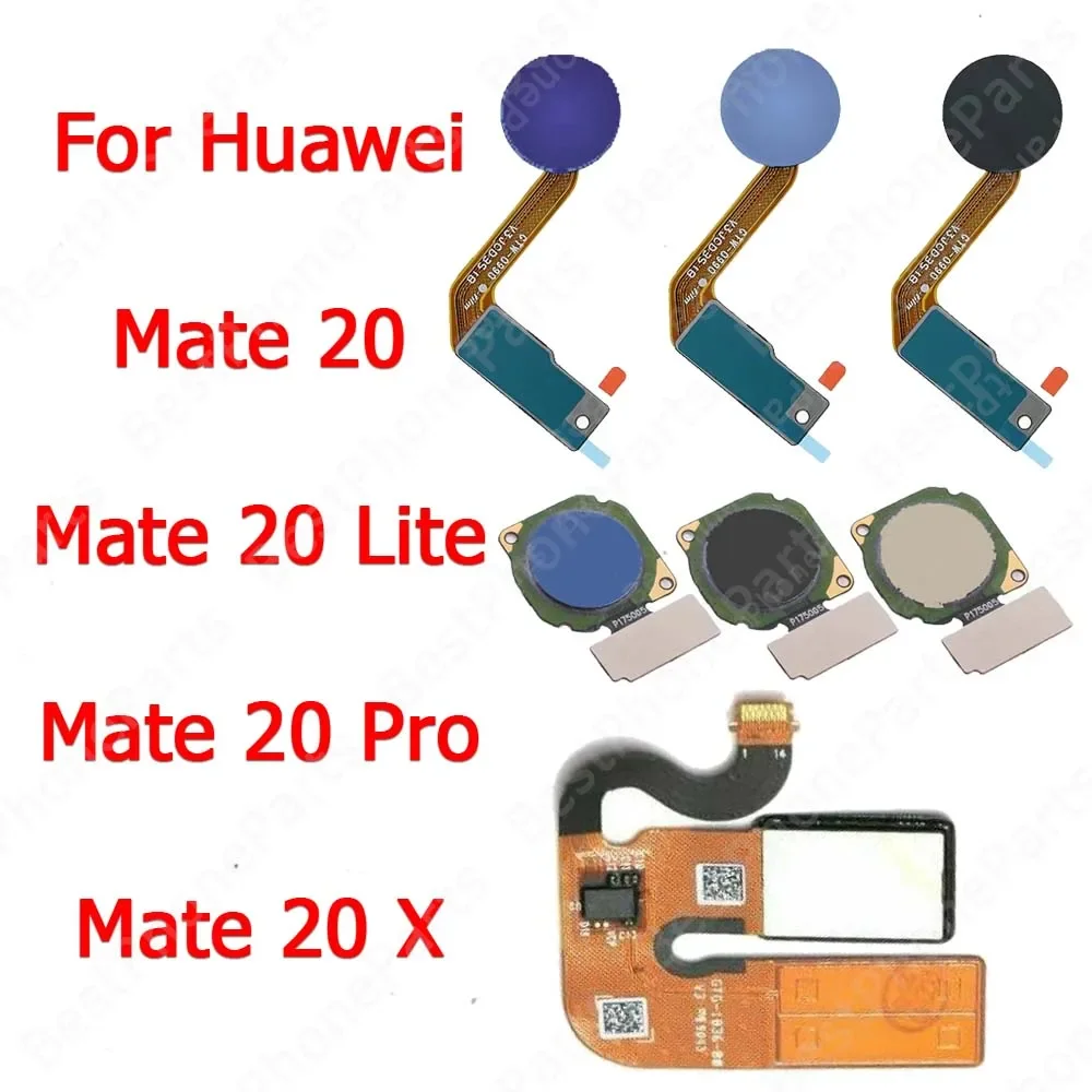 Fingerprint Sensor Flex Cable For Huawei Mate 20 Lite Mate20 Pro Touch Menu Finger Print Scanner Replacement Spare Parts