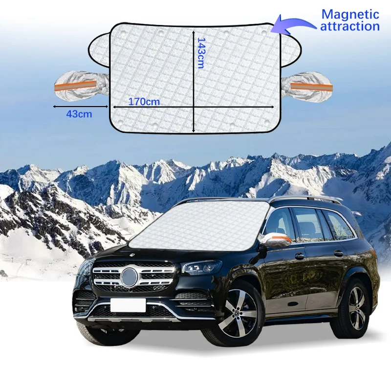 

Car Windshield Cover Magnet Winter Window Snow Shield Anti Frost Auto Front Window Snow Cover For Benz Gls