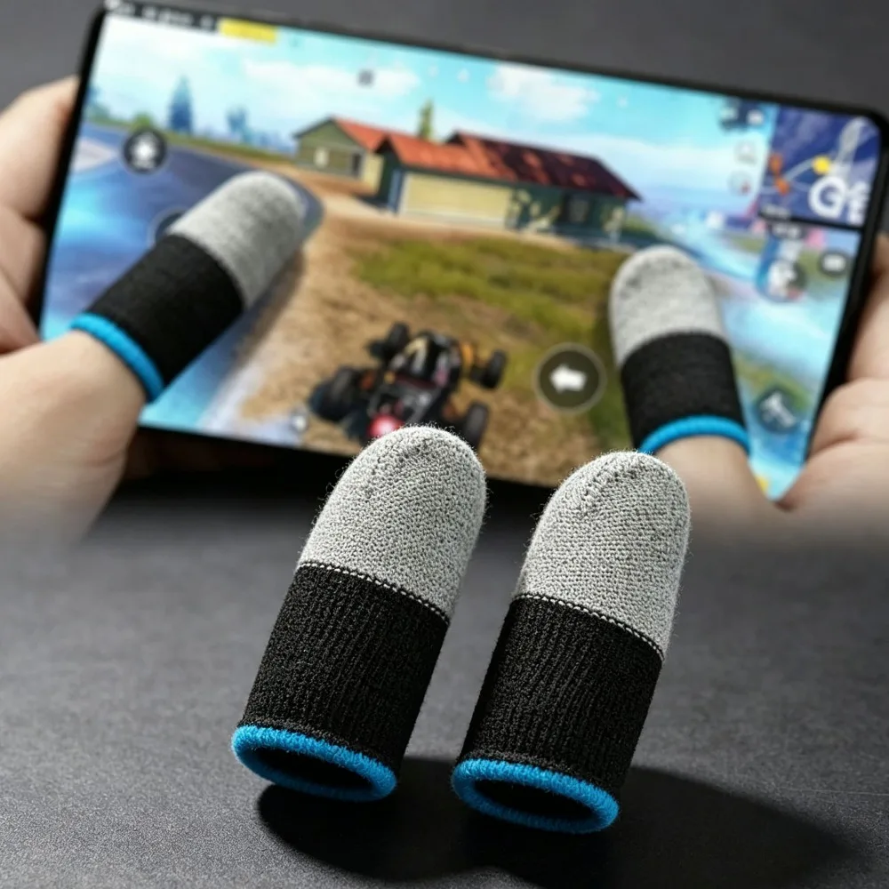 Highly Sensitive Anti Sweat Gaming Finger Sleeve Touch Screen Protector Universal Mobile Game Glove for Gamers