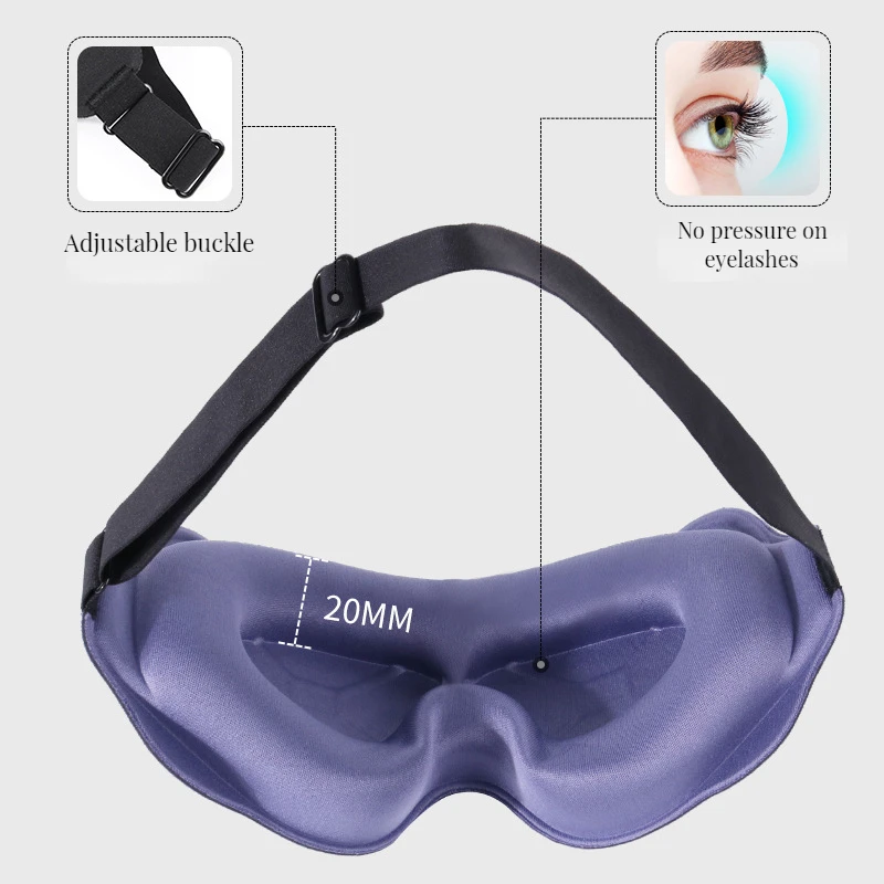 New 3D Stereoscopic Light Blocking Sleep Eye Mask Breathable and Non Pressing for Male and Female Students Napping and Sleeping