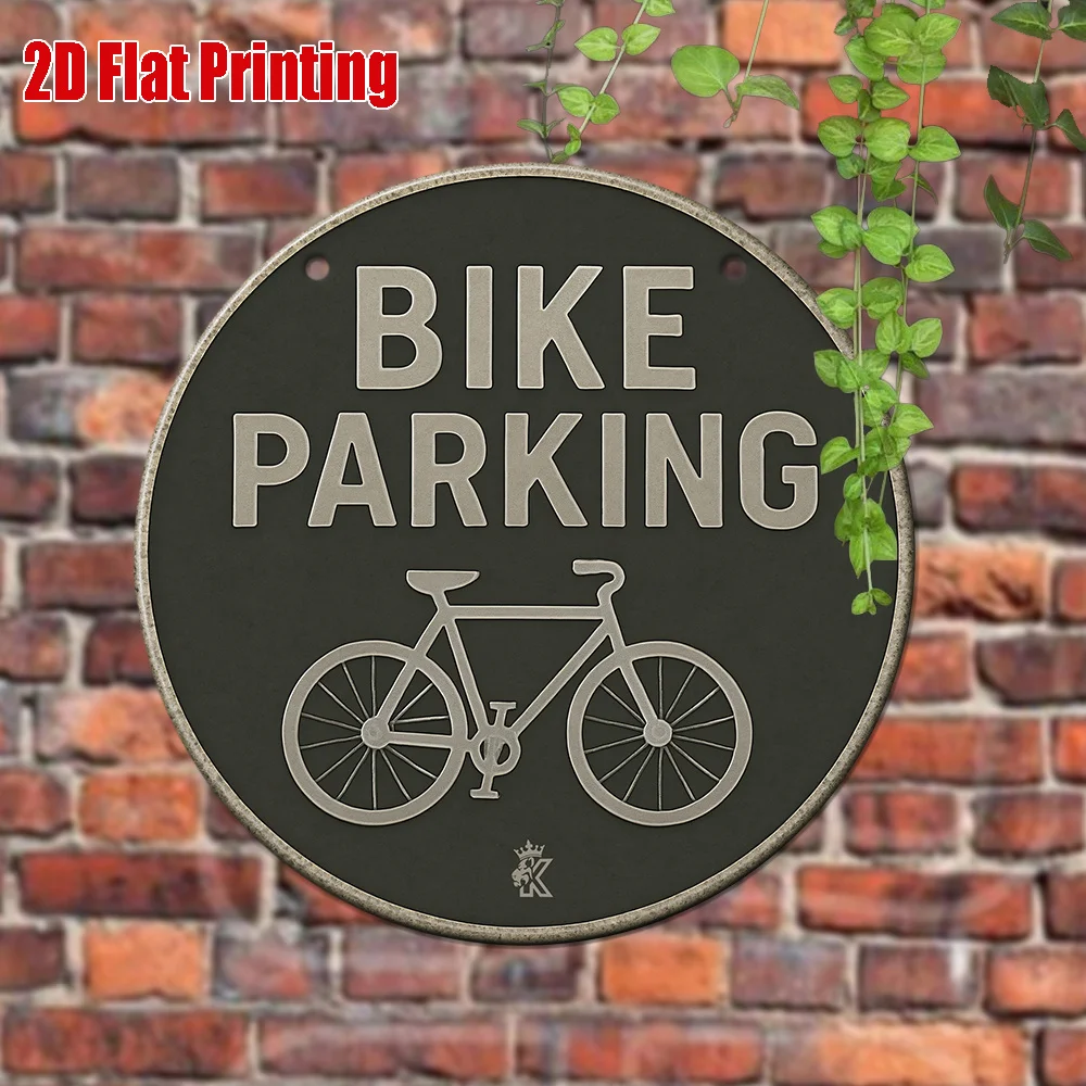 AliExpress CIFBUY Vintage 8x8 Inch Metal Tin Sign Bike Parking Decor Industrial Garage Wall Art