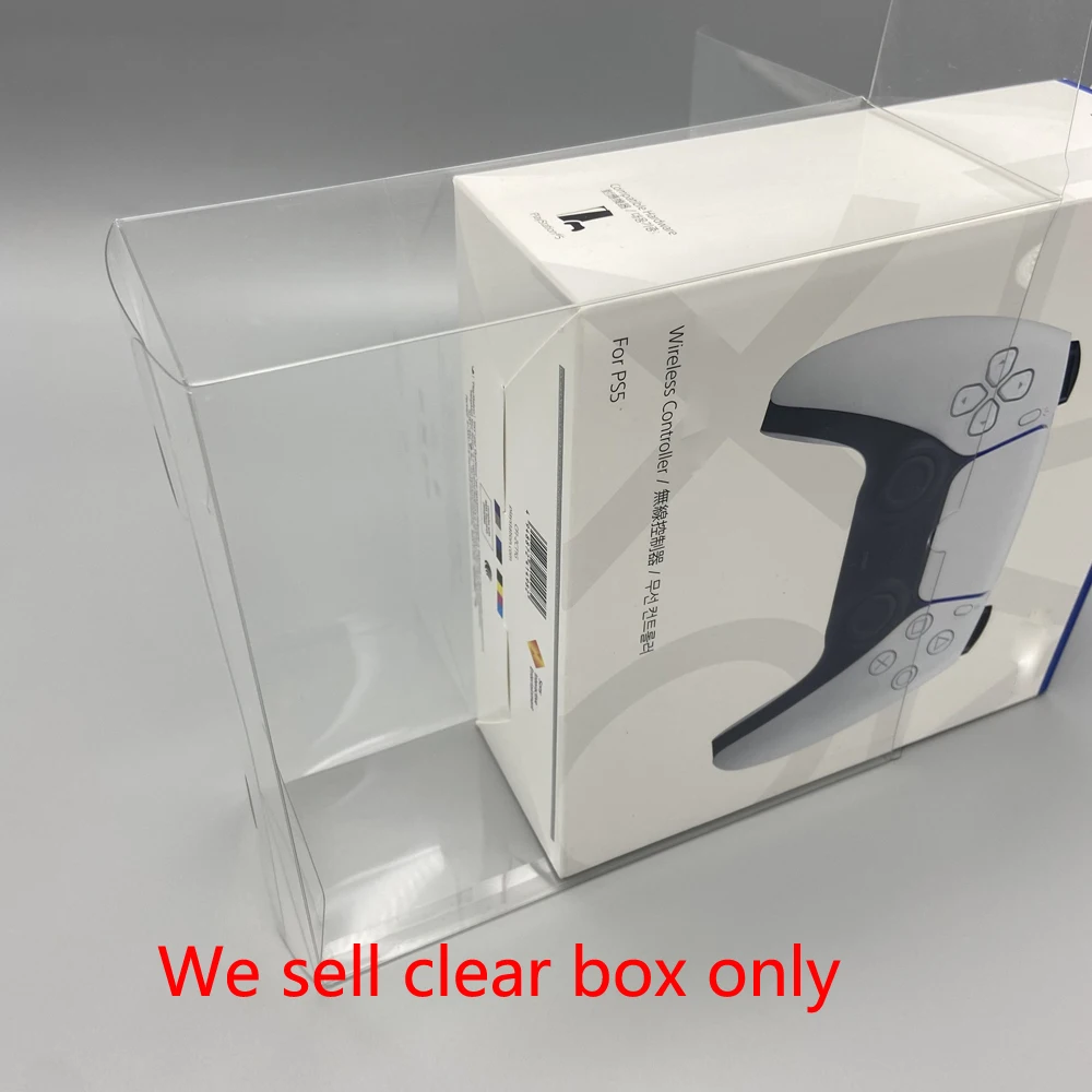 PET Transparent display box for PS5 DualSense game controller storage collection box