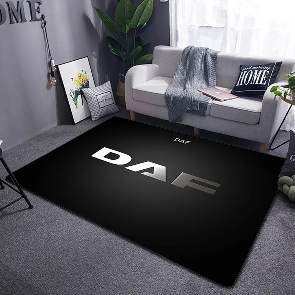 DAF Truck Carpet for Living Room Old DAF Pattern Truck Accessories Truck Decoration Area Large Rug Home Decoration Doormat Mat