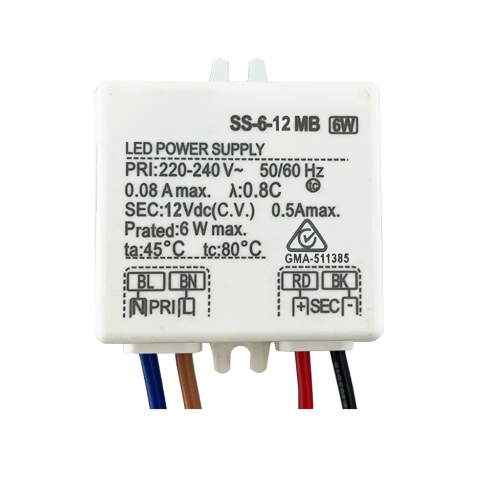 

LED POWER SUPPLY SS-6-12 MB SS-6-24 MB 0.08A max For Eaglerise Drive controller