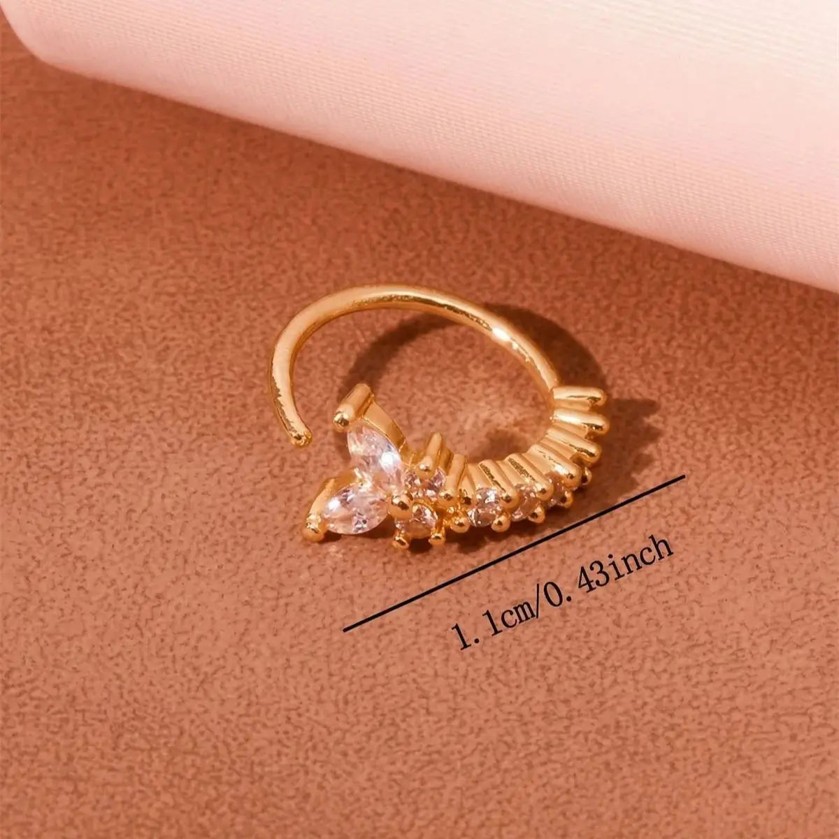 1PC Y - Shape Design No Piercing Nose Clip Daily Wear Party Fashion Accessory For Women Hot Sale Stylish Nostril Decor