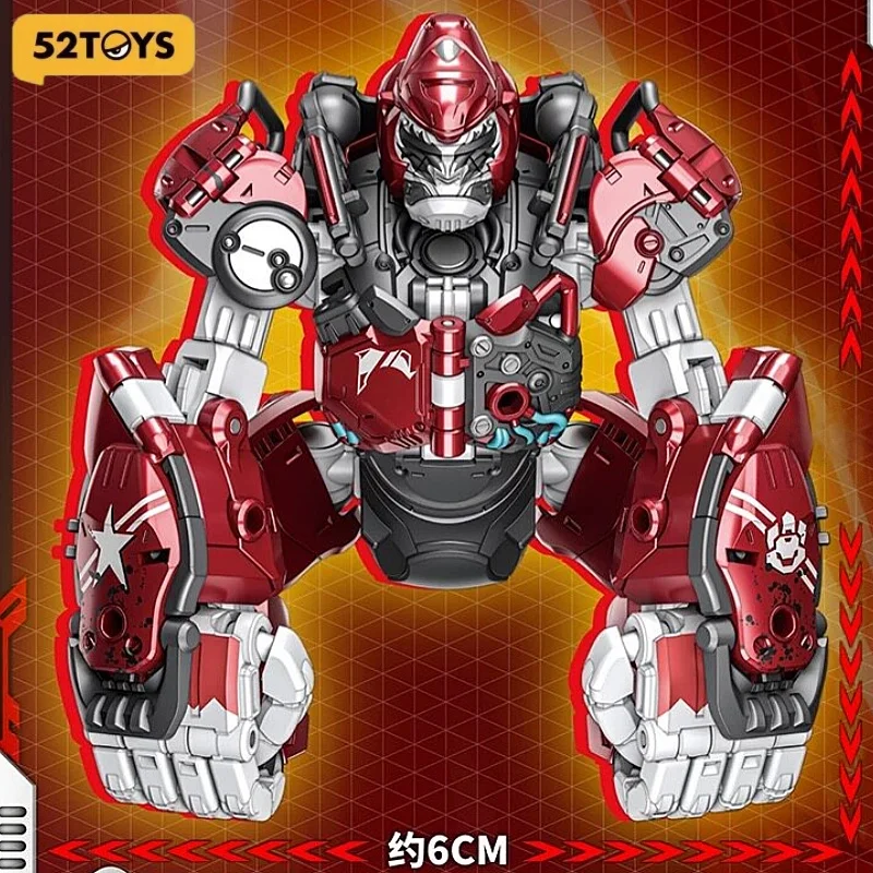 

52toys Beastbox Series Transforming Gorilla Mecha Action Figure Collectible Chinese Original Art Toy Desk Decoration Hobby Gift