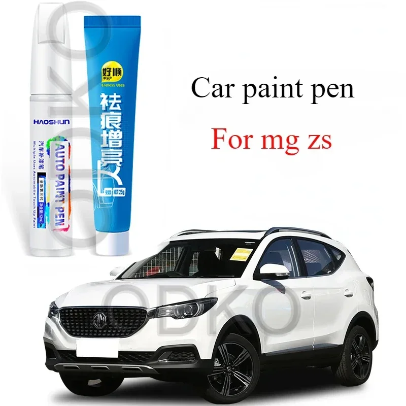 For MG ZS Paint Pen Suitable for MorrisGarages ZS Paint Fixer Snow Mountain White Aurora Blue  Automobile Scratch WSB PBC
