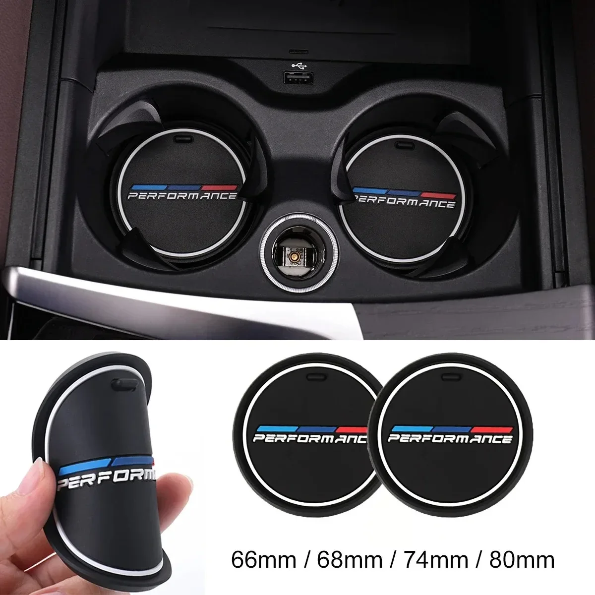 Car Coaster Water Cup Bottle Holder Anti-slip Pad Mat For BMW E90 F20 F30 F34 F36 F10 F15 G20 G30 G32 G01 G02 G05 X1X2X3X4X5X6