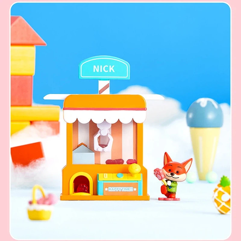 Набор-сюрприз Zootopia: фигурки Джуди и Ника, аниме-модели, игрушки, декор для комнаты, подарок на праздник