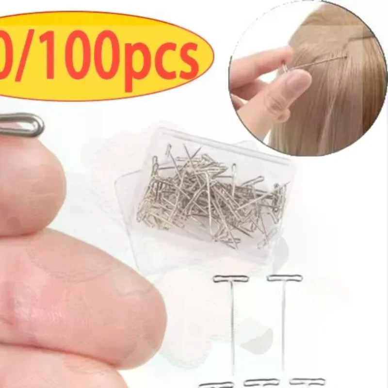 Blocking T Pin Needles 50/100Pcs Assorted Sizes 27/32/38/45/51MM for Wig Making Knitting Sewing DIY Craft Supplies
