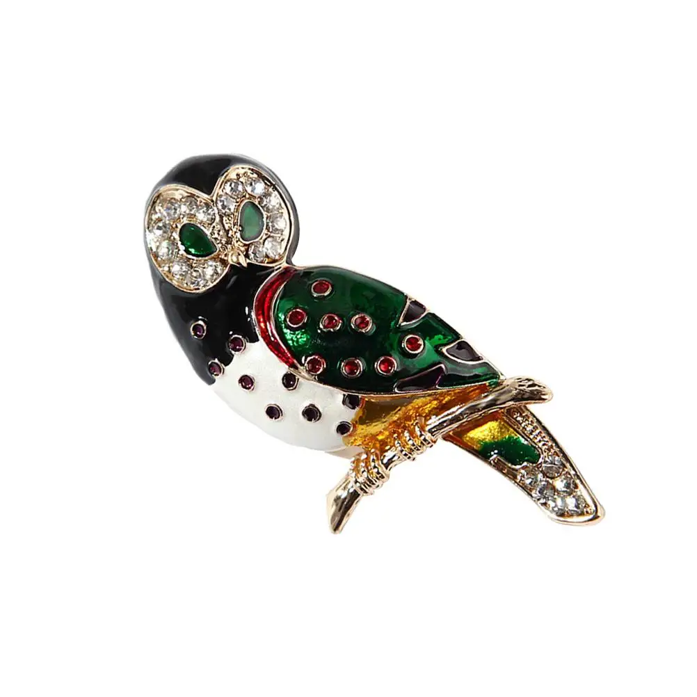 

Alloy Owl Shape Brooches Fashion Cartoon Enamel Pins Dripping Oil Badges Backpack Boutonnieres Funny Accessories Gifts