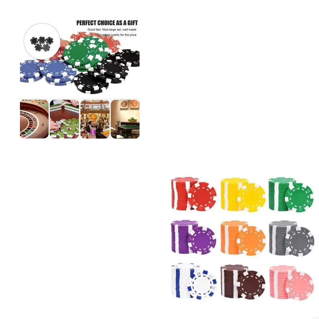 

25 шт., 11,50 г, профессиональная пластиковая фишка для покера, обучающая монета, карточная игра, чип для подсчета математики,