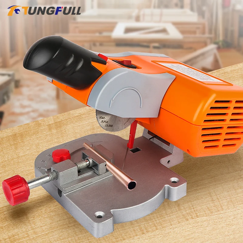 Table Cutting Machine Bench Mini Cut-off Saw 45 Degree Miter Saw Table Saw Diy Tools Soft Metals Wood Plastic Table Saw