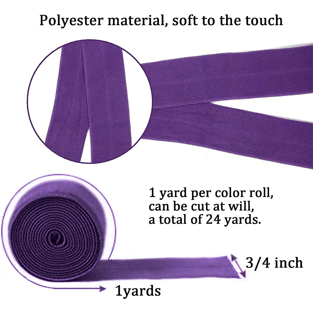 5Yards 2cm Fold Over Elastic Stretch Braided Elastic Bands Weave Polyester Spandex Ribbon For Sewing Lace Trim Garment Accessory