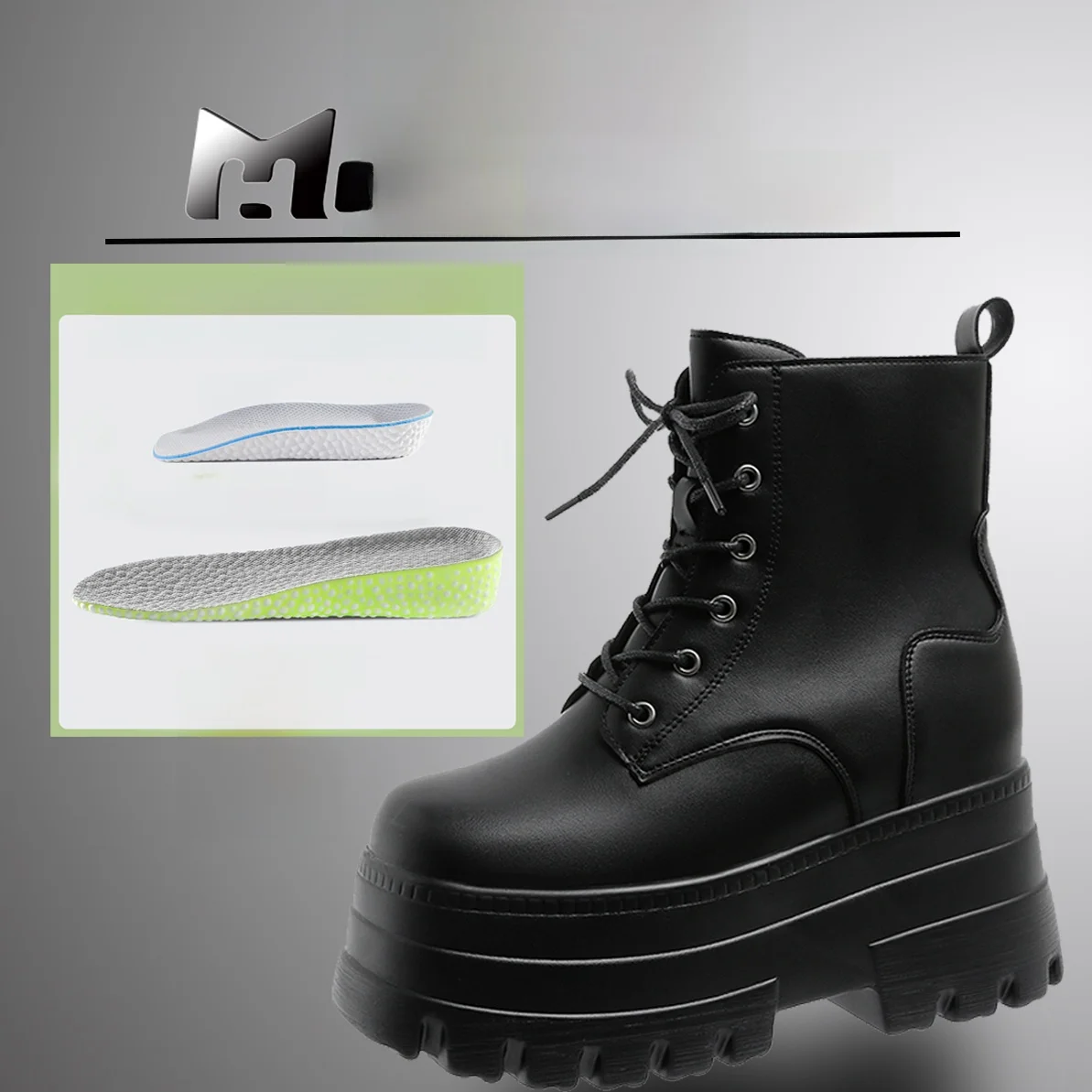 Elevated Cosplay Boots Universal Padding 15cm Men's Wei Wuxian Xiao Ge Huacheng Anime Boots Long Tube  Boots