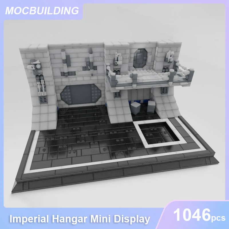 Imperiale Hangar Mini Display Modello MOC Building Blocks FAI DA TE Assemblare Mattoni Architettura Spaziale UCS Giocattoli Creativi Regali 1046PCS