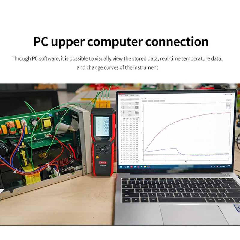 Imagem -05 - Uni-t-alta Precisão Bluetooth Termômetro Digital Canais Termômetro Medidor de Temperatura tipo k Ut325f j t e r s n k