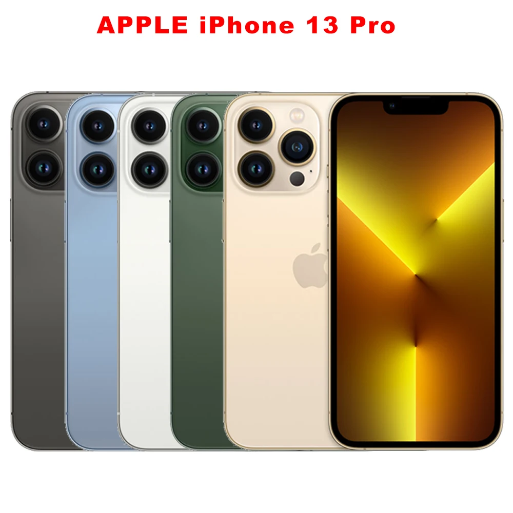 Original Apple iPhone 13 Pro 5G Mobile Phone 128GB/256GB Face ID NFC 120Hz 6.1'' OLED A15 Bionic Hexa-Core iphone 13 pro