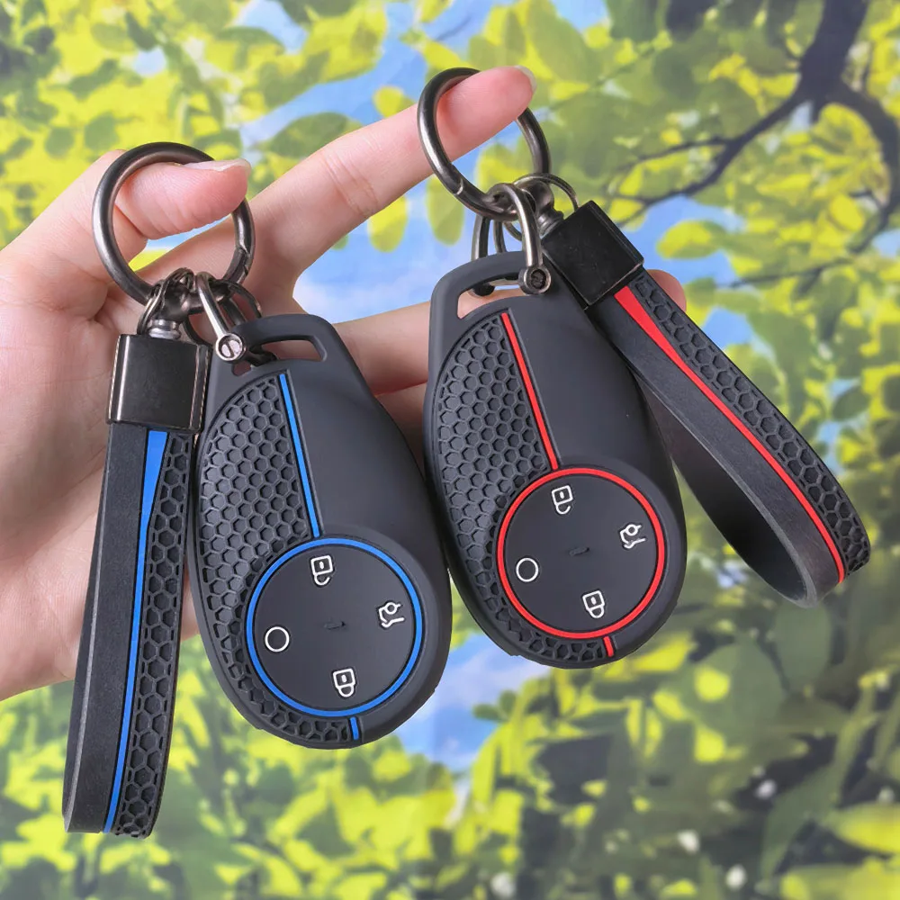 Car Remote Key Case Cover Shell Fob For Gac AION S PLUS New Energy Trumpchi Aion V Y LX 2023 GE3 GA3S Keychain Accessories