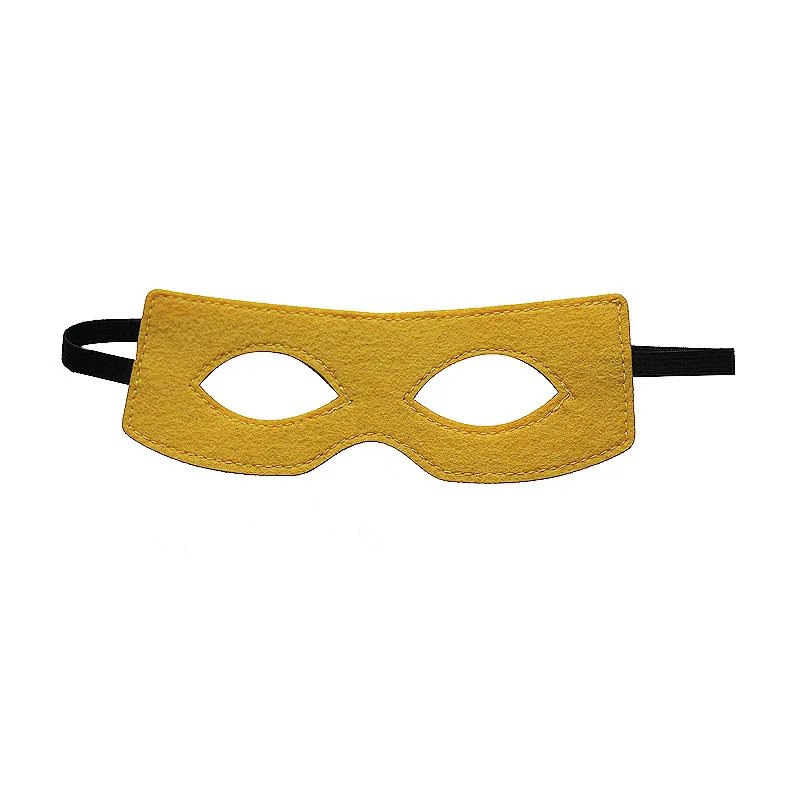 Veelkleurige vilten maskers Oogmaskers Halfmasker Cosplay rekwisieten met elastisch lint voor Halloween Masquerade Party