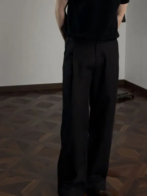 

Новые льняные брюки А-силуэта с внутренней 3D-плиссировкой, повседневные прямые брюки со средней посадкой, длинные, летние, молодежные