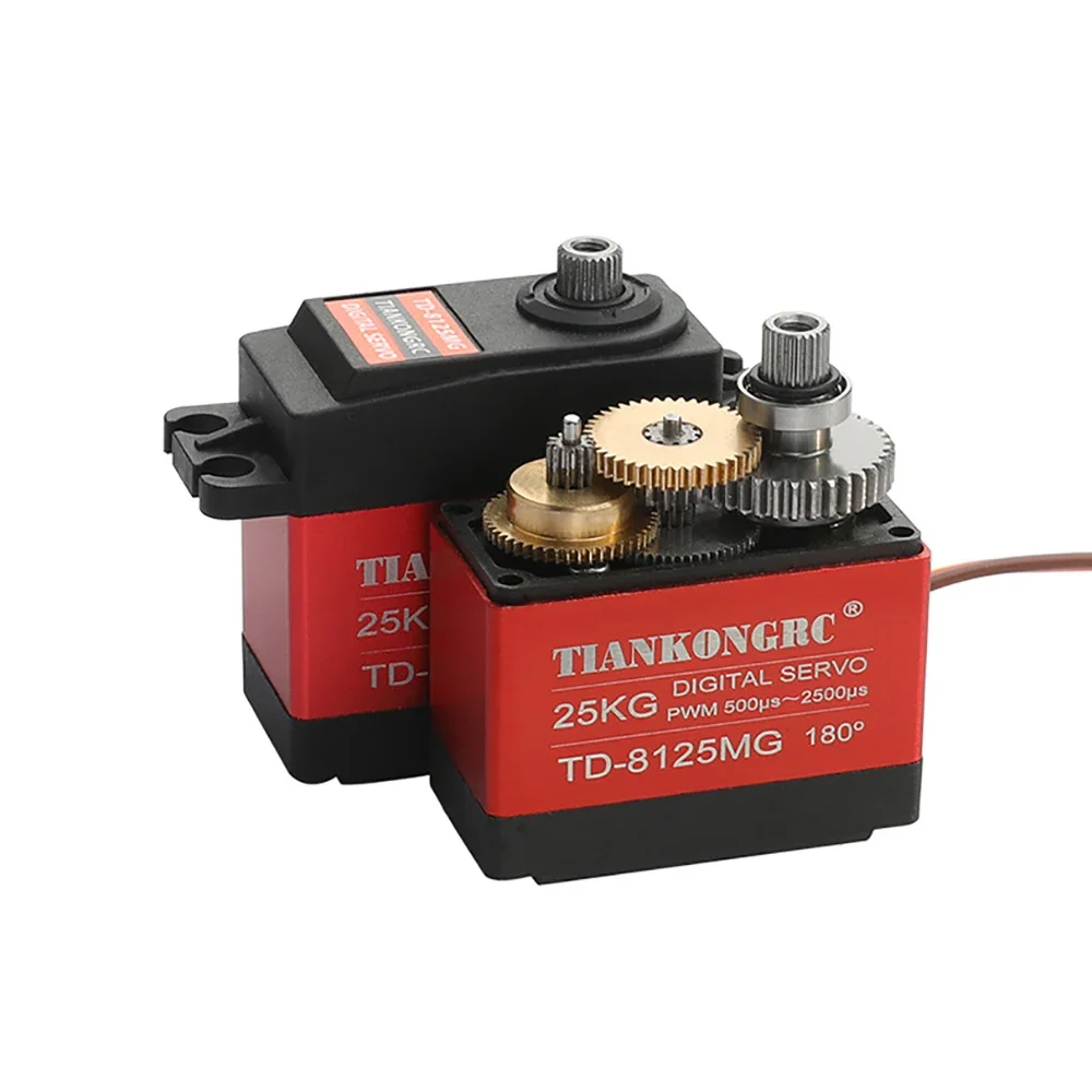 1X Chống Nước Servo 20KG 25KG 30KG 35KG Mô Men Xoắn Lớn Hộp Số Kim Loại Kỹ Thuật Số Servo Baja Servo Cho 1/8 1/10 RC Xe Ô Tô