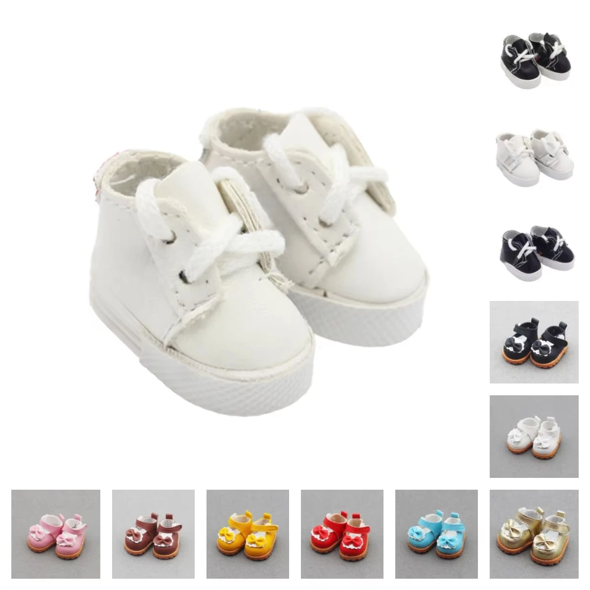 Mini ropa de muñeca de peluche de 17cm, accesorios de atuendo para Corea Kpop Exo Labubu Idol, zapatos de princesa, zapatillas informales, regalo de ropa