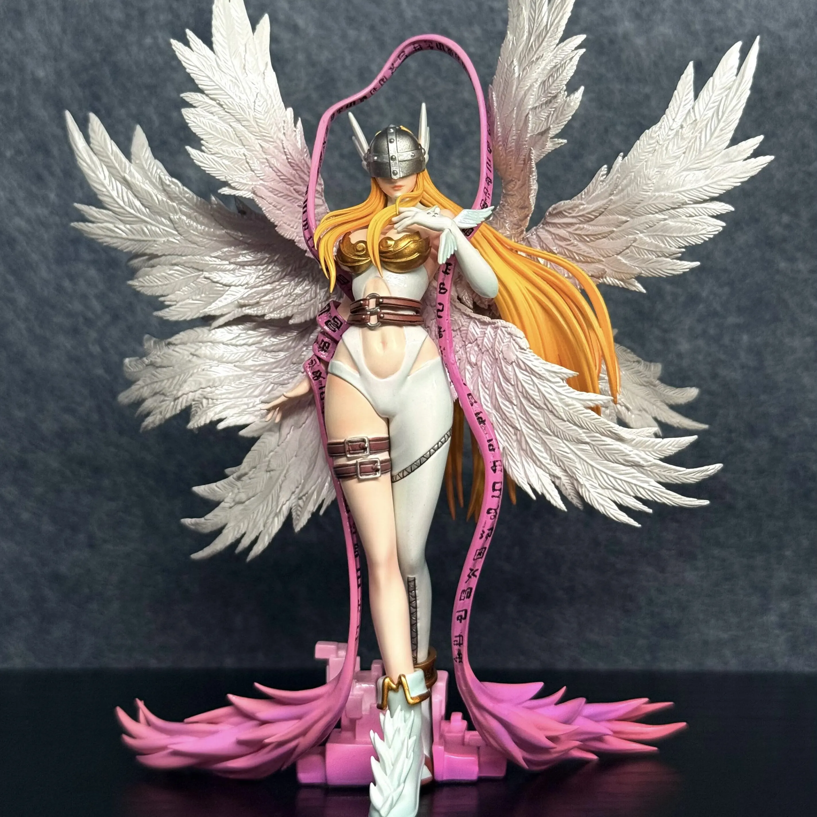 Digimon Moon Temple Angewomon PVC Anime Figure Collectible Model Desktop & PC Case Display Ornament Birthday Gift For Anime Fans