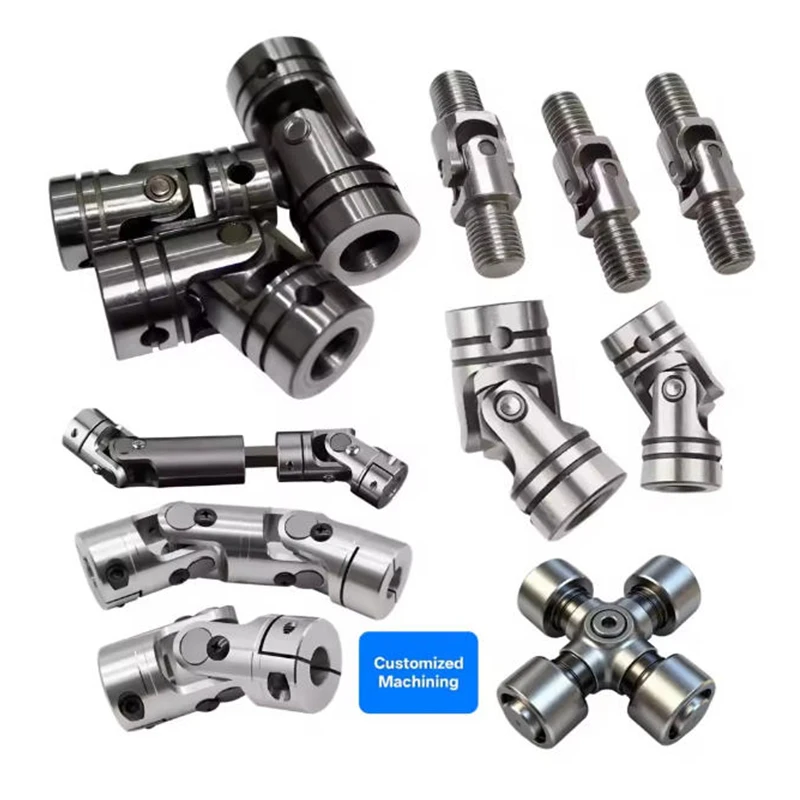 CNC Factory Custom Stainless Steel Rotatable Universal Steering Shaft U Joint Coupler