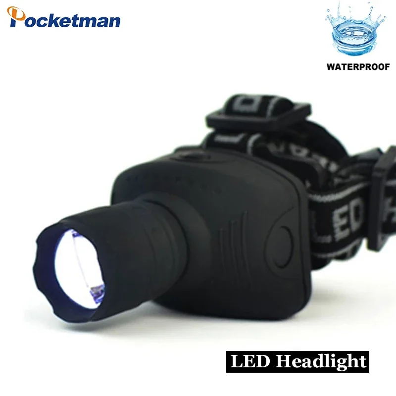 LED Headlamp Portable Super Bright Headlight 3 Modes High Lumen Head Lamp Outdoor Waterpoof Head Lights