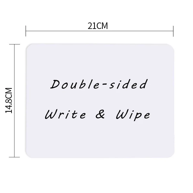 3 Stück tragbare doppelseitige Whiteboards für Kinder im Format A5/B5/A4, rahmenlos, nicht magnetisch, löschbar, zum Zeichnen und Schreiben für die Schule zu Hause – Detail 9