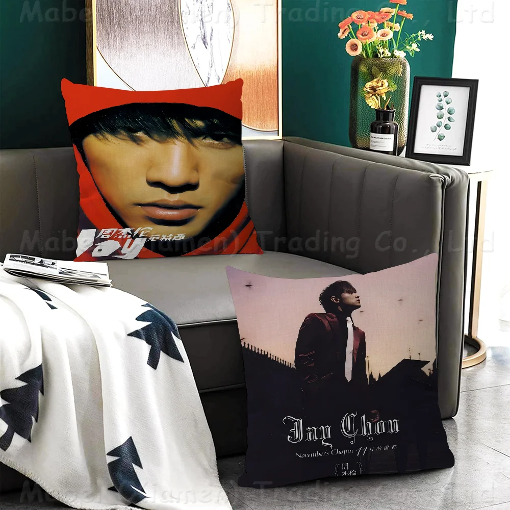 Singer Superstar Jay Chou Personalized Picture Text Home Decorative Pillows Household Gifts 45x45cm