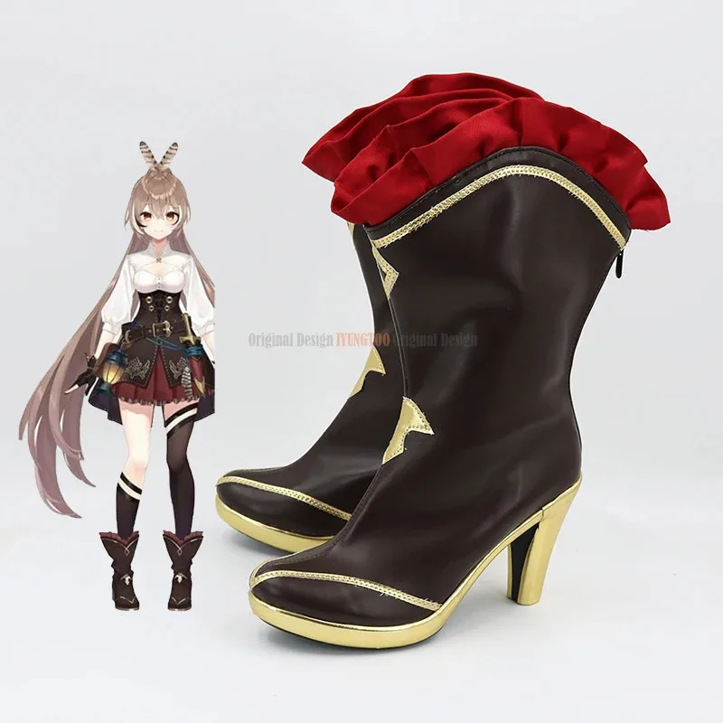 

qq98Hololive Hologram Live System Nanashi Mumei Anime Characters Shoe Cosplay Shoes Boots Party Costume Prop