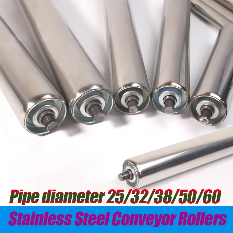 Conveyor Rollers Diameter 25/32/38/50/60 Length 100-550mm Idler Roller, Unloading Roller, Galvanized Roller Assembly Line Roller