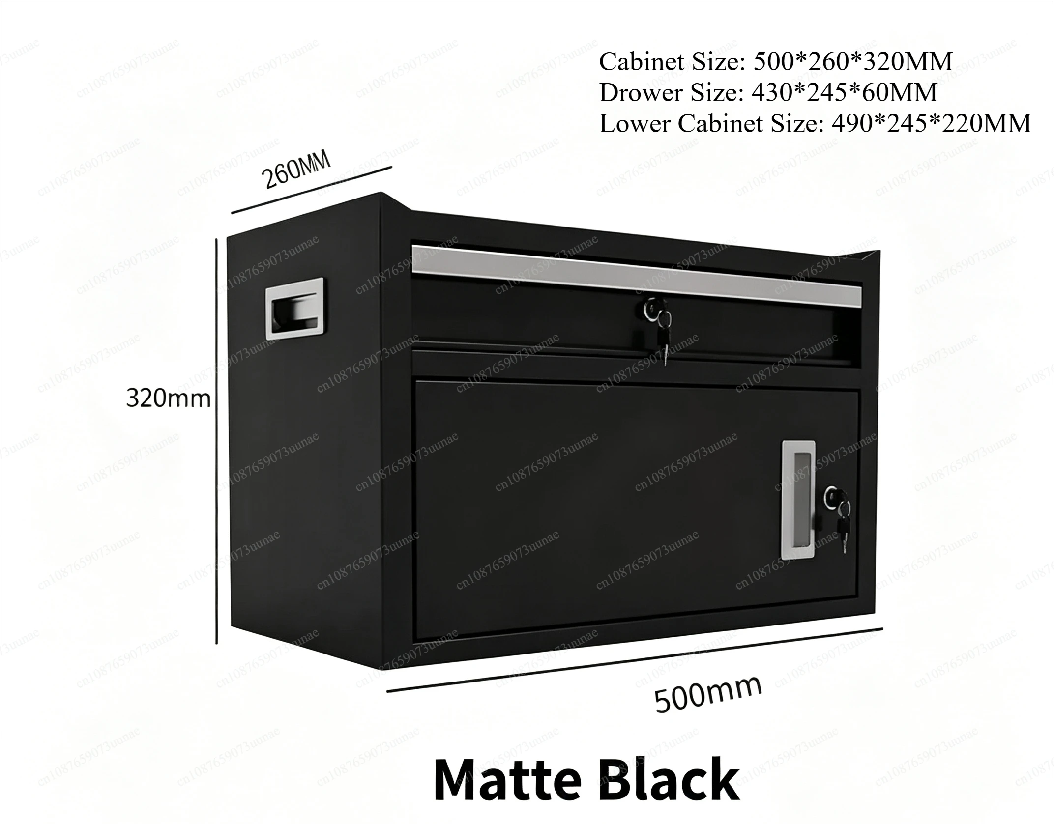 Multi‑Purpose Iron Desktop Tool Cabinet, Metal Storage Box for Workshop Office Assembly Line Hardware Parts Organizing Storage