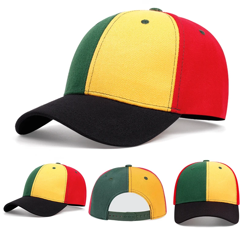 New Fashion Light Plate Red, Green, and Yellow Colored Hip Hop Versatile Outdoor Sunshade Baseball Hat for Men and Women